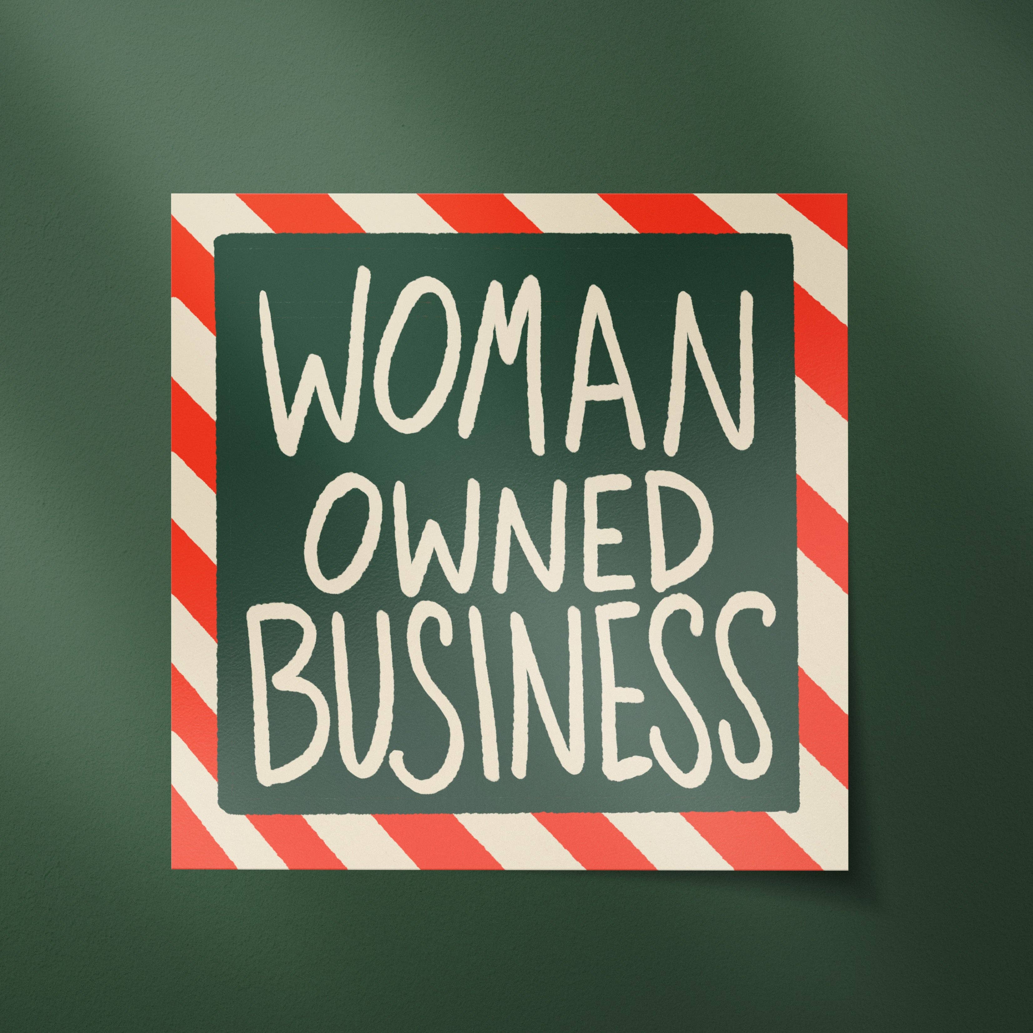 One & Only Paper - Wholesale Sticker - Women Owned Business Square Holiday Sticker