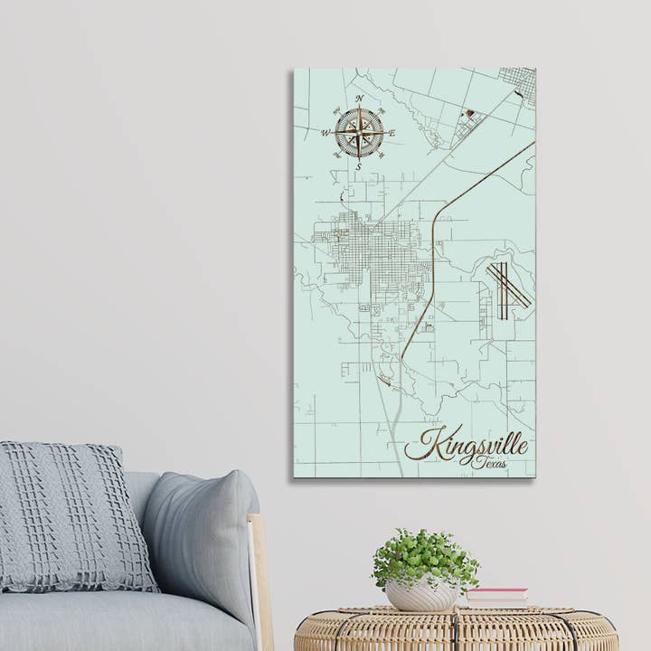 Texas: Kingsville Street Vis kort for engroshandel hos Fire & Pine
