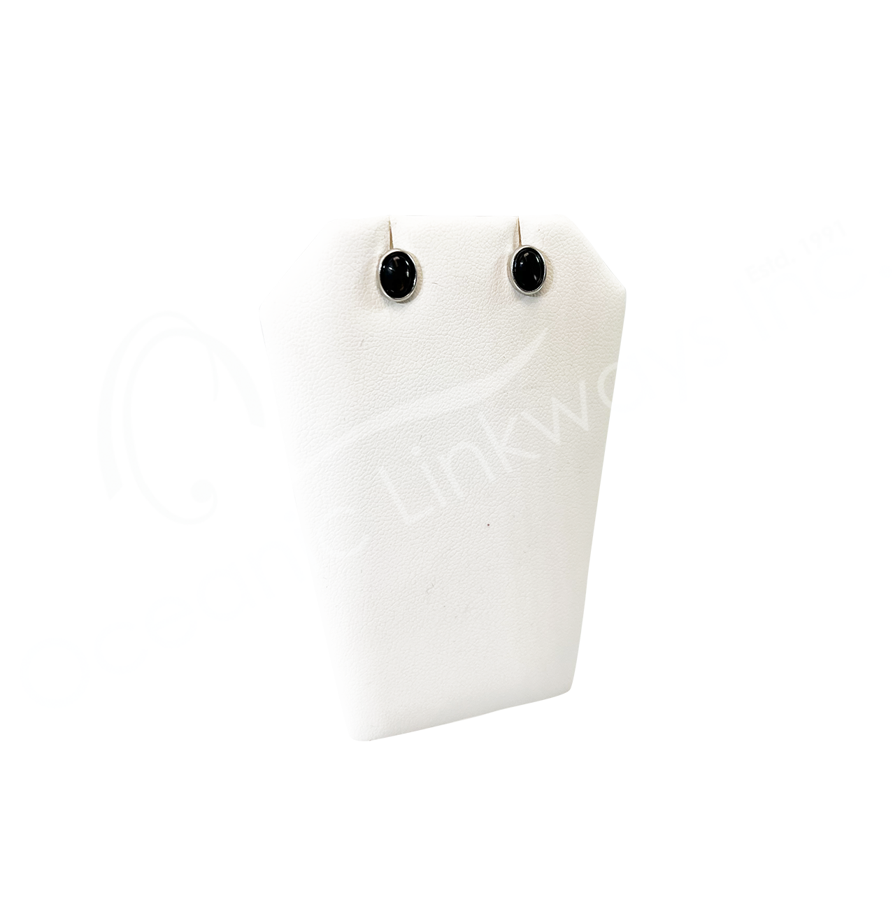 Oceanic Linkways Inc - Wholesale Spiritual Stone/Crystal - (PAIR)STERLING SILVER - EARRING STUDS HYPERSTHENE OVAL 5X7 M2