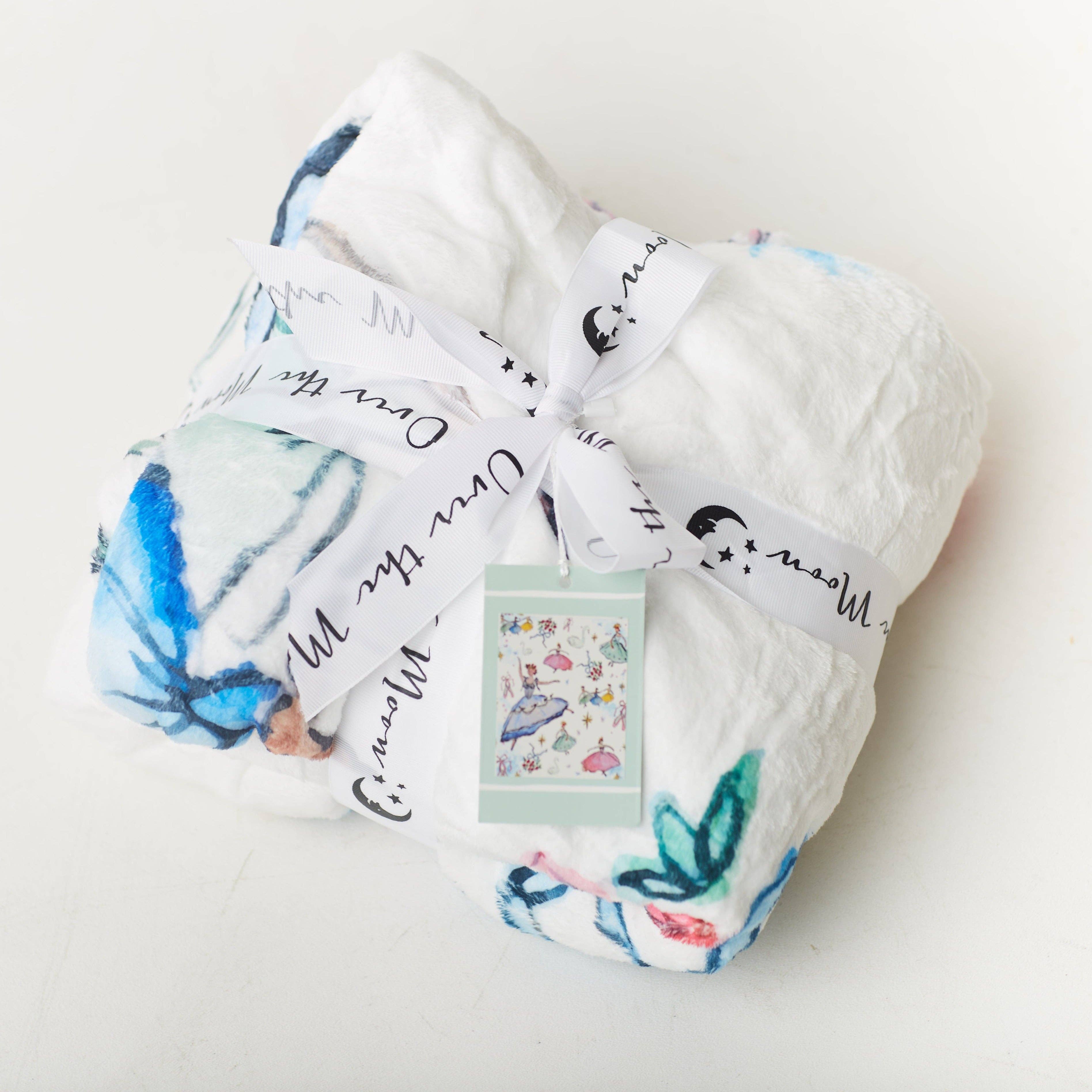 Over the Moon Gift - Wholesale Bedding Blanket - Kids & Baby - Victorian Ballerina Minky Blanket1