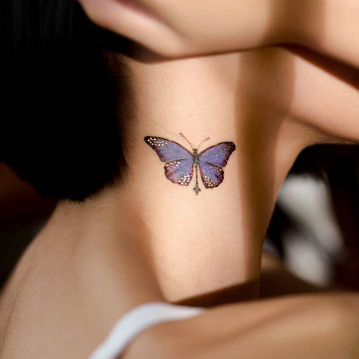PAPERSELF – Tatuagem temporária por atacado – Adesivos de Tatuagem Temporária Borboletas7