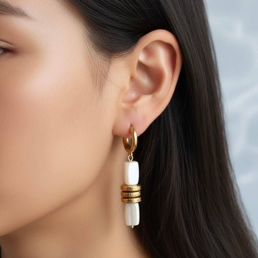 OE! - Wholesale Dangle Earrings - Pearl Barrette - cerchietti0