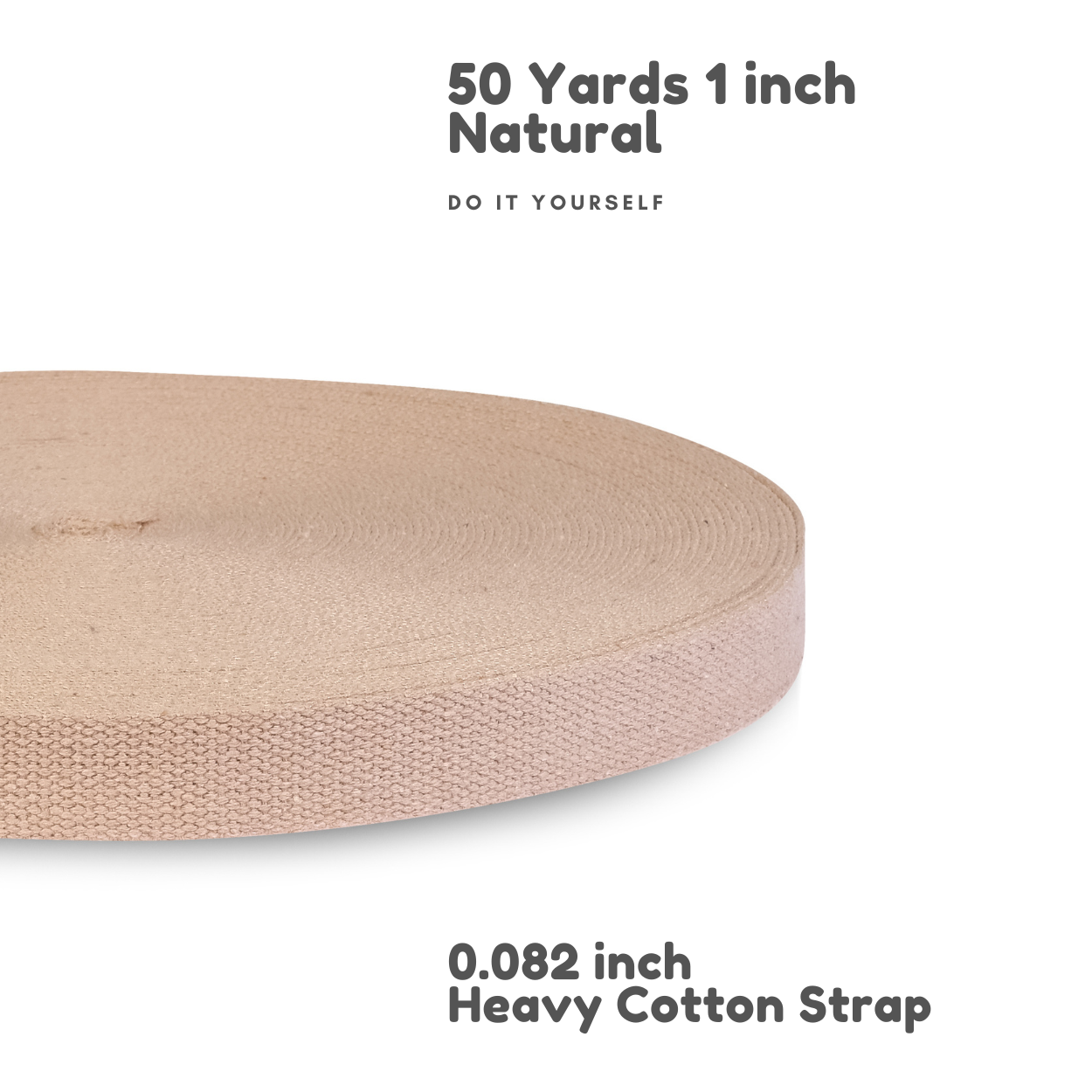 Dream Trimming Goods LLC - Vente Matériels de bricolage - 700 verges de sangle étroite en coton naturel pour sac5