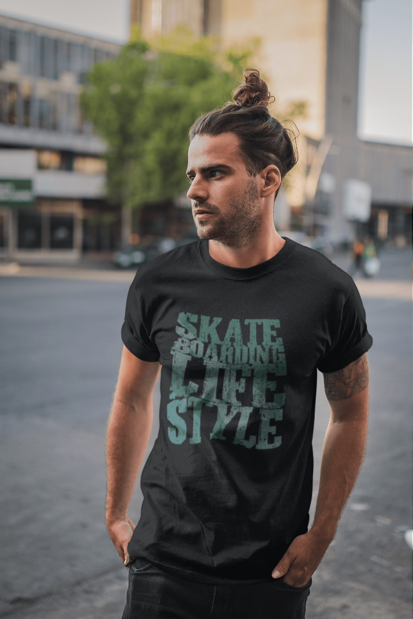 Black ULTRABASIC Men's Novelty T-Shirt Skate Boarding Lifestyle - Skating Tee Shirt for wholesale on Faire2