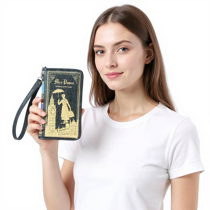 Red Mary Poppins Book Wallet for wholesale on Faire7