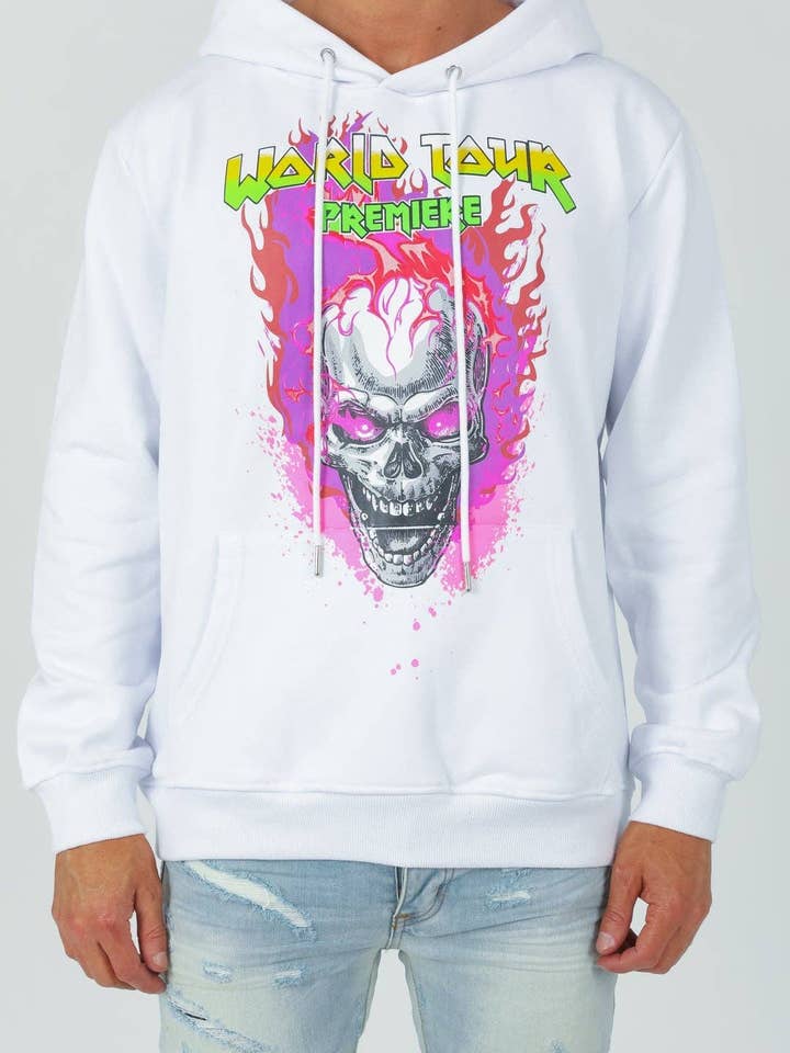 White World Tour Was Here Hoodie voor wholesale door World Tour