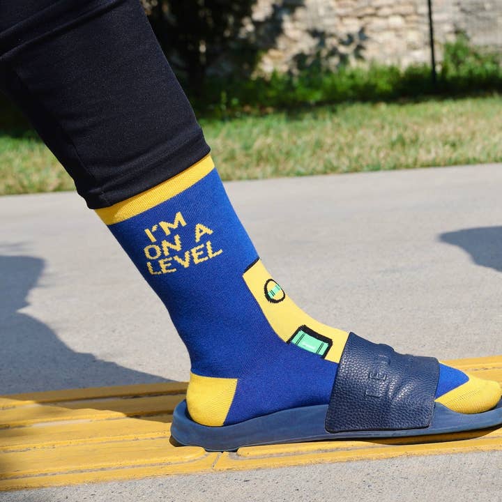 Happy Bits Socks – wholesale Socks – Unisex – I'm On a Level Bamboo Socks4