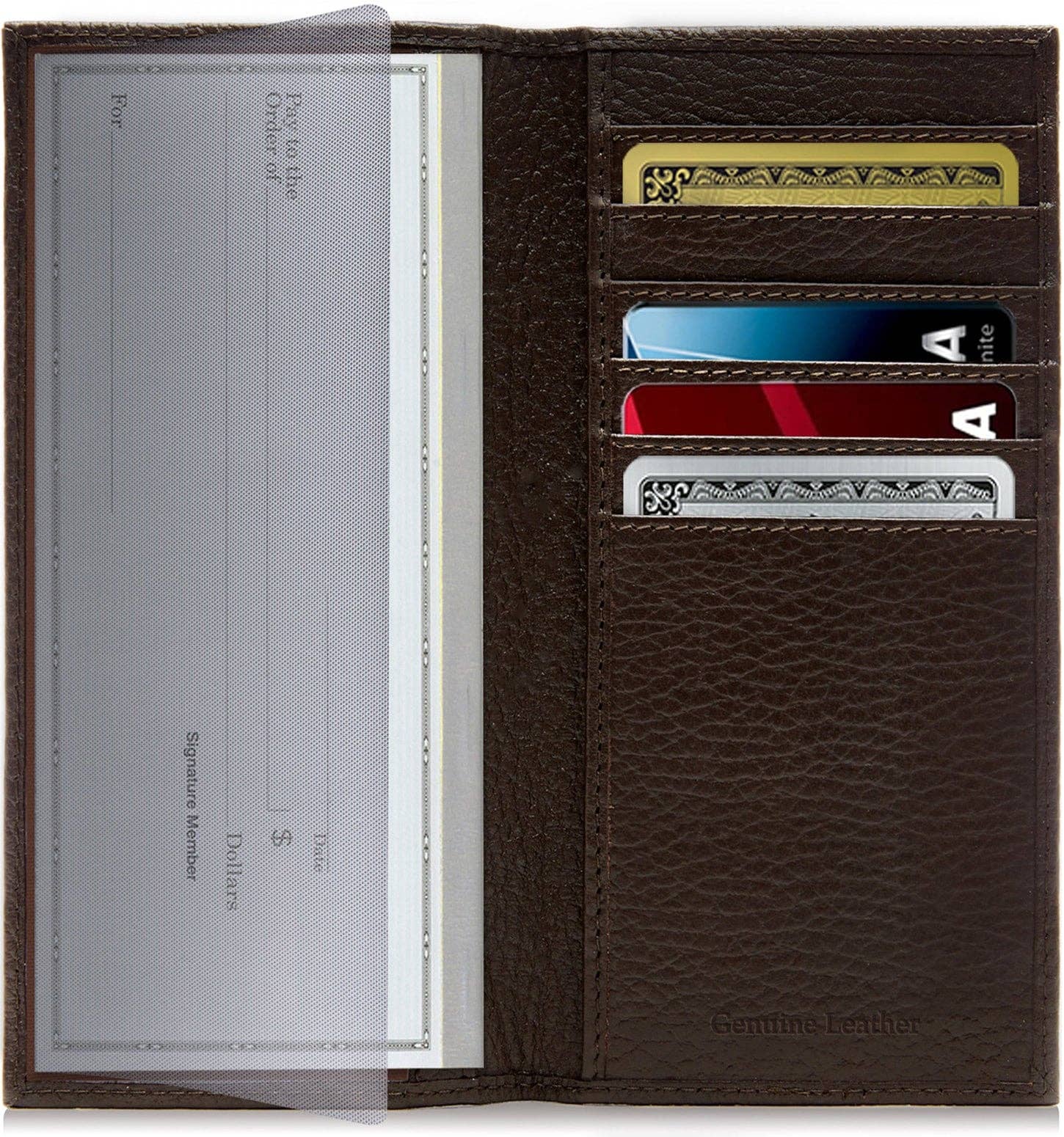 Access Denied Accessories - Wholesale Wallet - Unisex - Genuine Leather Checkbook Cover For Women &Men RFID Blocking60