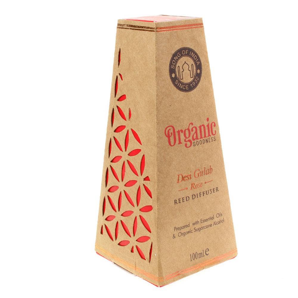 Shared Earth – wholesale Reed diffuser – Reed stick diffuser Organic Goodness Desi Gulab Rose, 100ml0