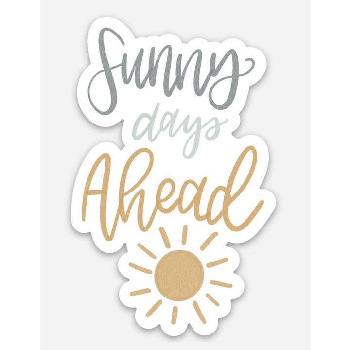 Sunny Days Ahead Sticker for wholesale by Good Apparel