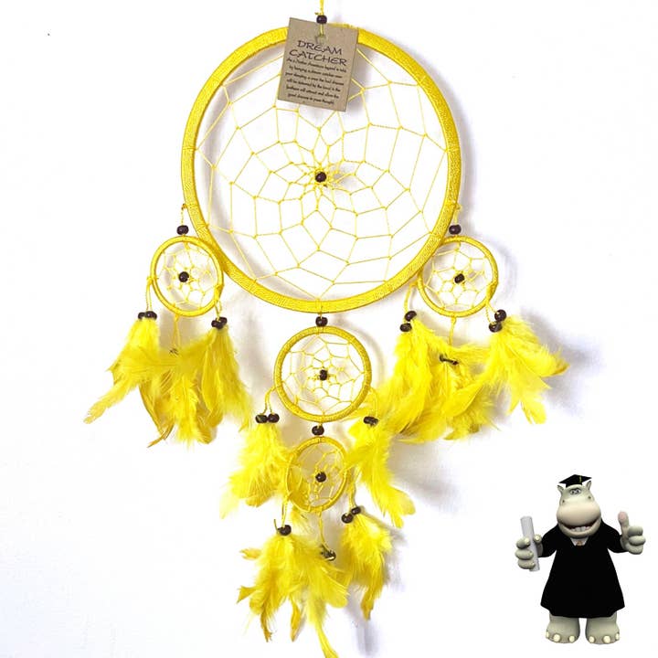 LARGE YELLOW DREAM CATCHER for wholesale by The Perfect Gift Shop UK Limited