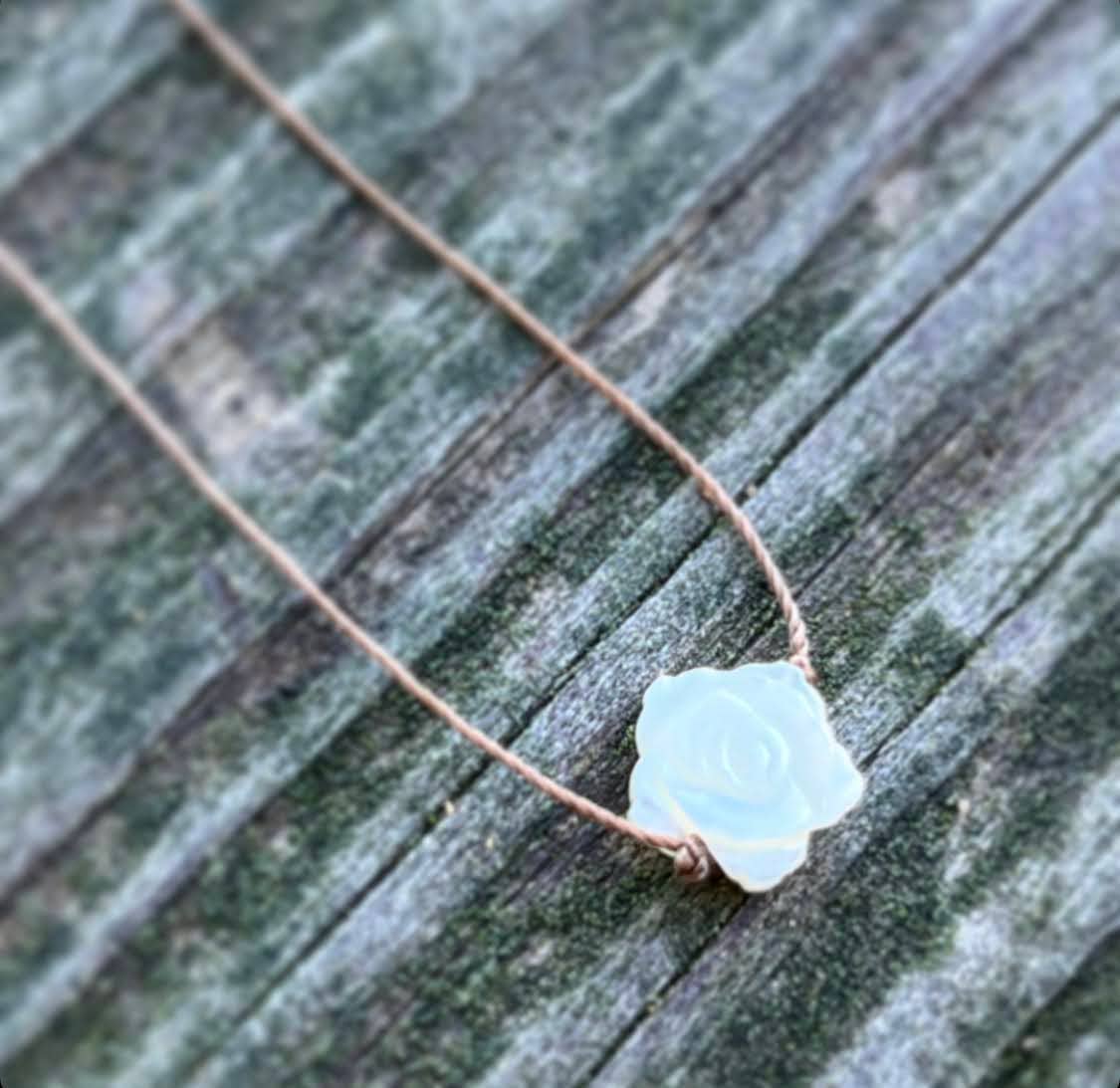 Merelani Designs - Wholesale Pendant/Charm Necklace - Mother of Pearl White Carved Flower Cord Necklace  6
