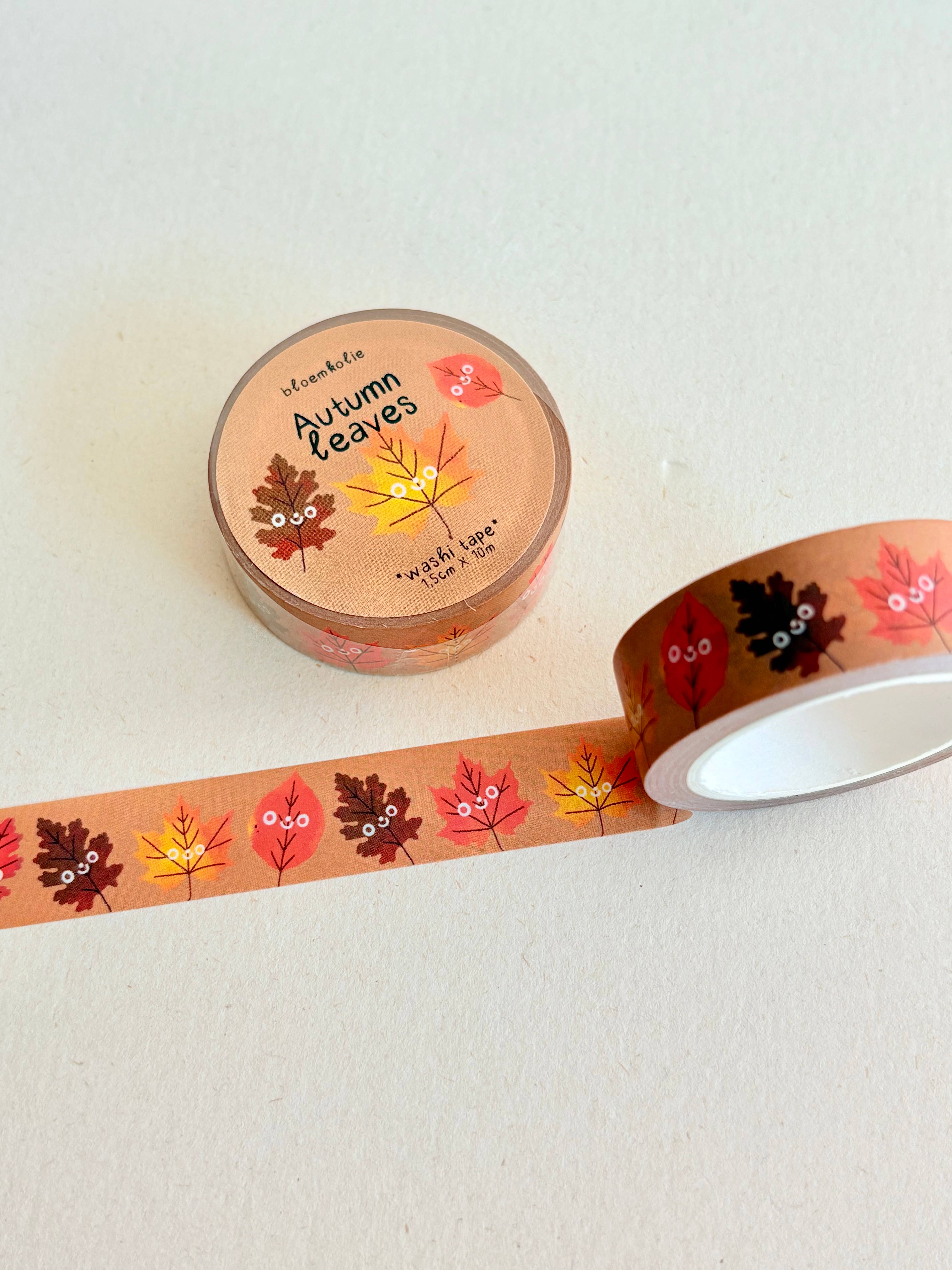 Bloemkolie - Wholesale Washi Tape - Autumn Leaves Washi Tape Cozy Kawaii Fall Stationery Deco3
