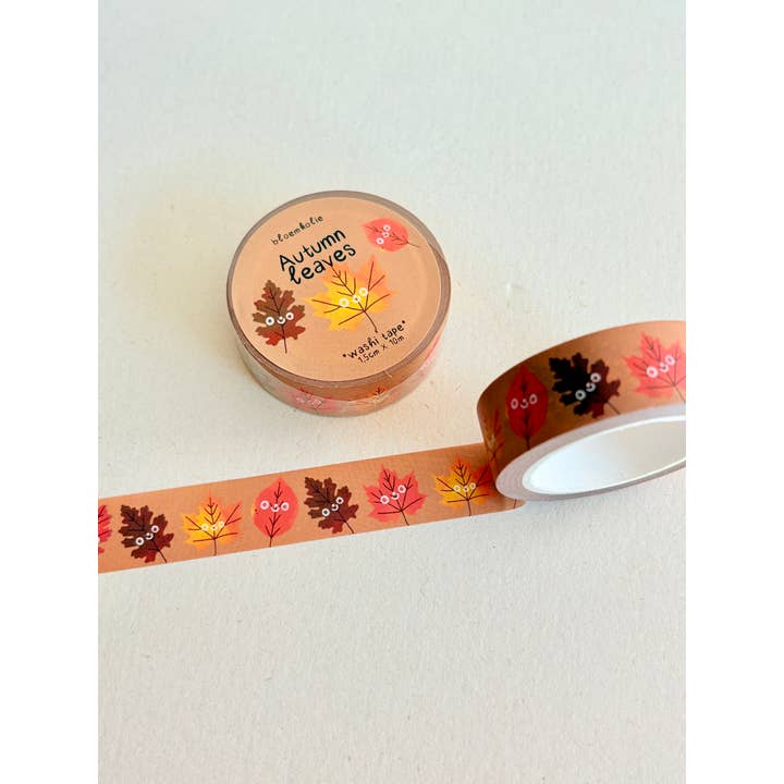 Bloemkolie - Wholesale Washi Tape - Autumn Leaves Washi Tape Cozy Kawaii Fall Stationery Deco3