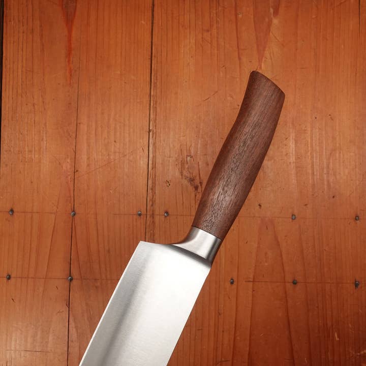 Bernal Cutlery – Faca de cozinha/utilitário por atacado – Frider Herder Madeira 8" Chef Forjado Noz Inoz Inoxidável 1/2 Bolster5