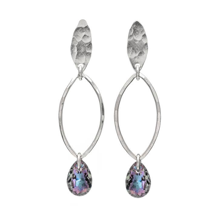 Brincos de Pendentes de Cristais com Folhas de Lantejoulas por atacado de Kenda Kist Jewelry