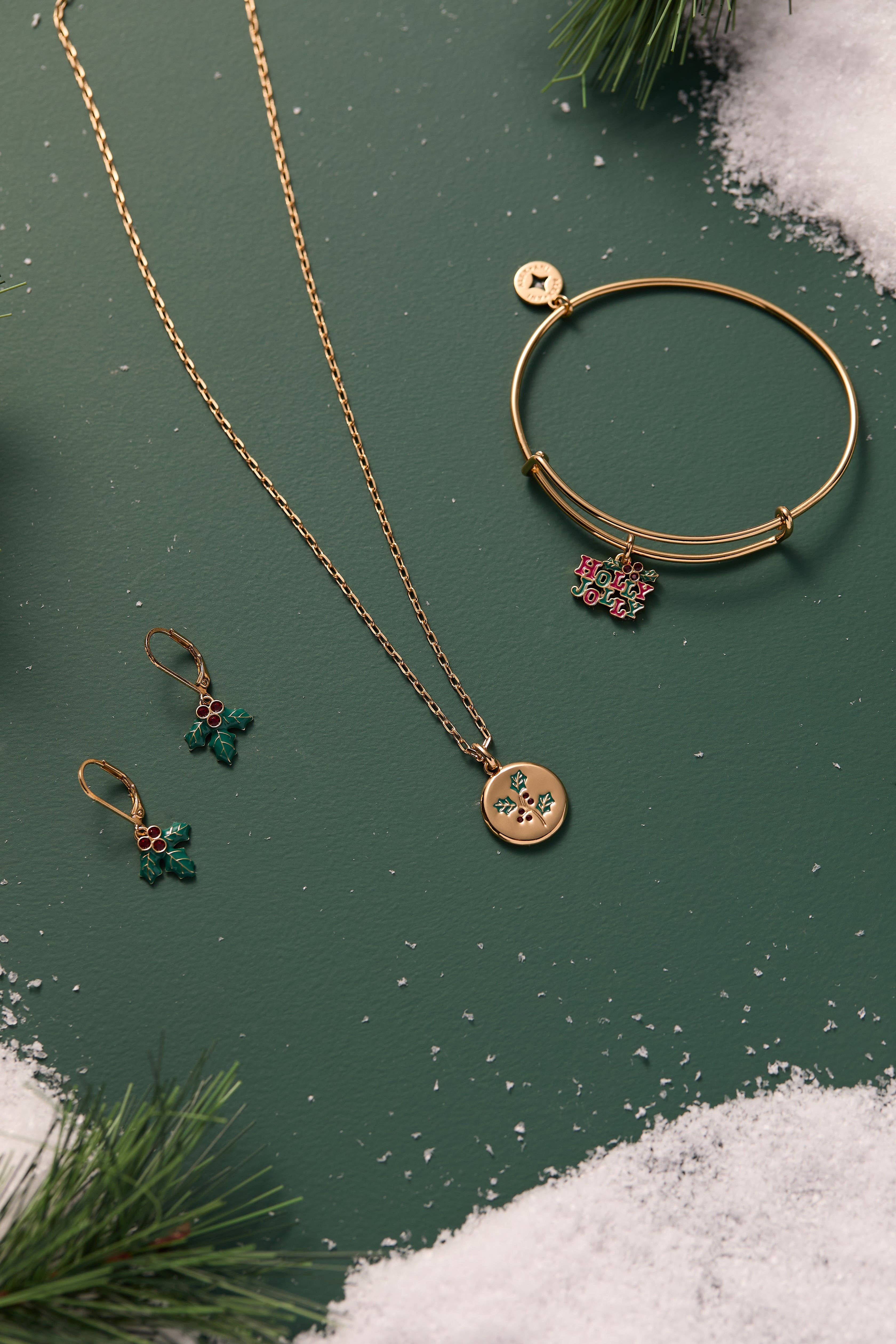 Alex and Ani - Wholesale Bangle Bracelet - 'Holly Jolly' Charm Bangle3