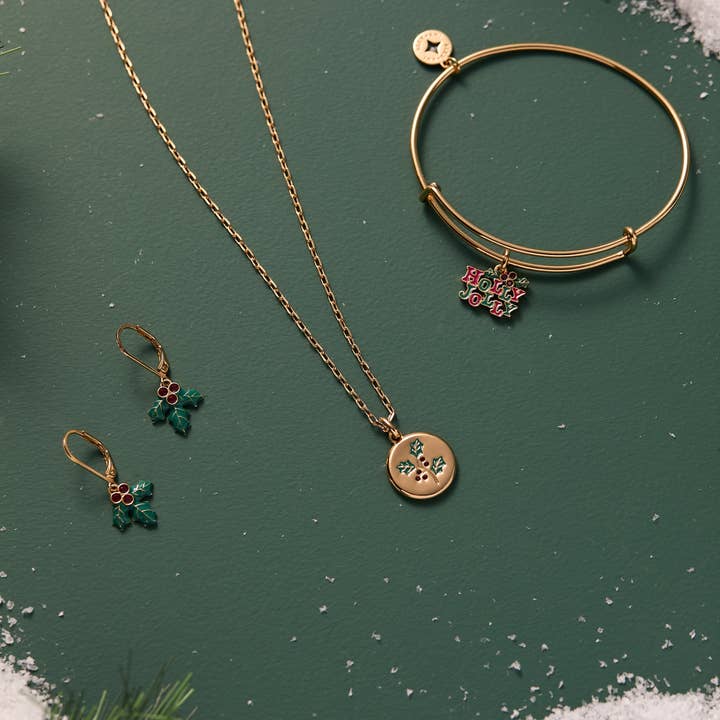 Alex and Ani - Wholesale Bangle Bracelet - 'Holly Jolly' Charm Bangle3