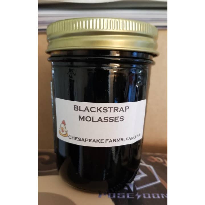 Ekologisk Blackstrap Melass - Småskalig Produktion (8 oz Burk) för wholesale av Chesapeake Farms LLC