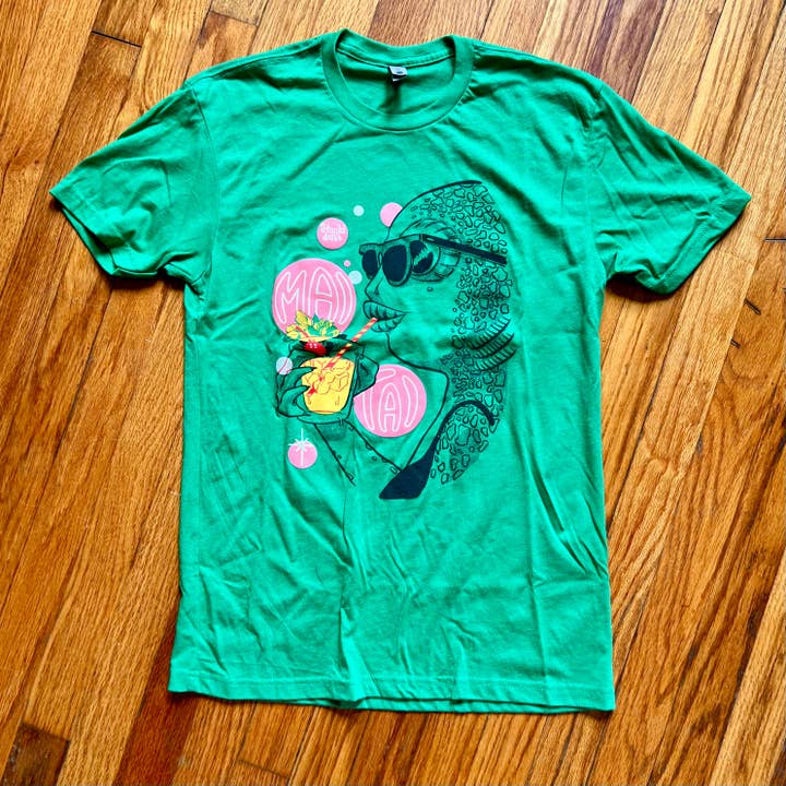 Sherbet Punch Studios - Wholesale Screen Printed T-Shirt - Unisex - Creature from the Mai Tai Lagoon shirt2