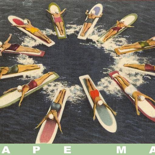 Art Print NJ-381 Paddleboards in Cape May, New Jersey for wholesale by Found Image Press