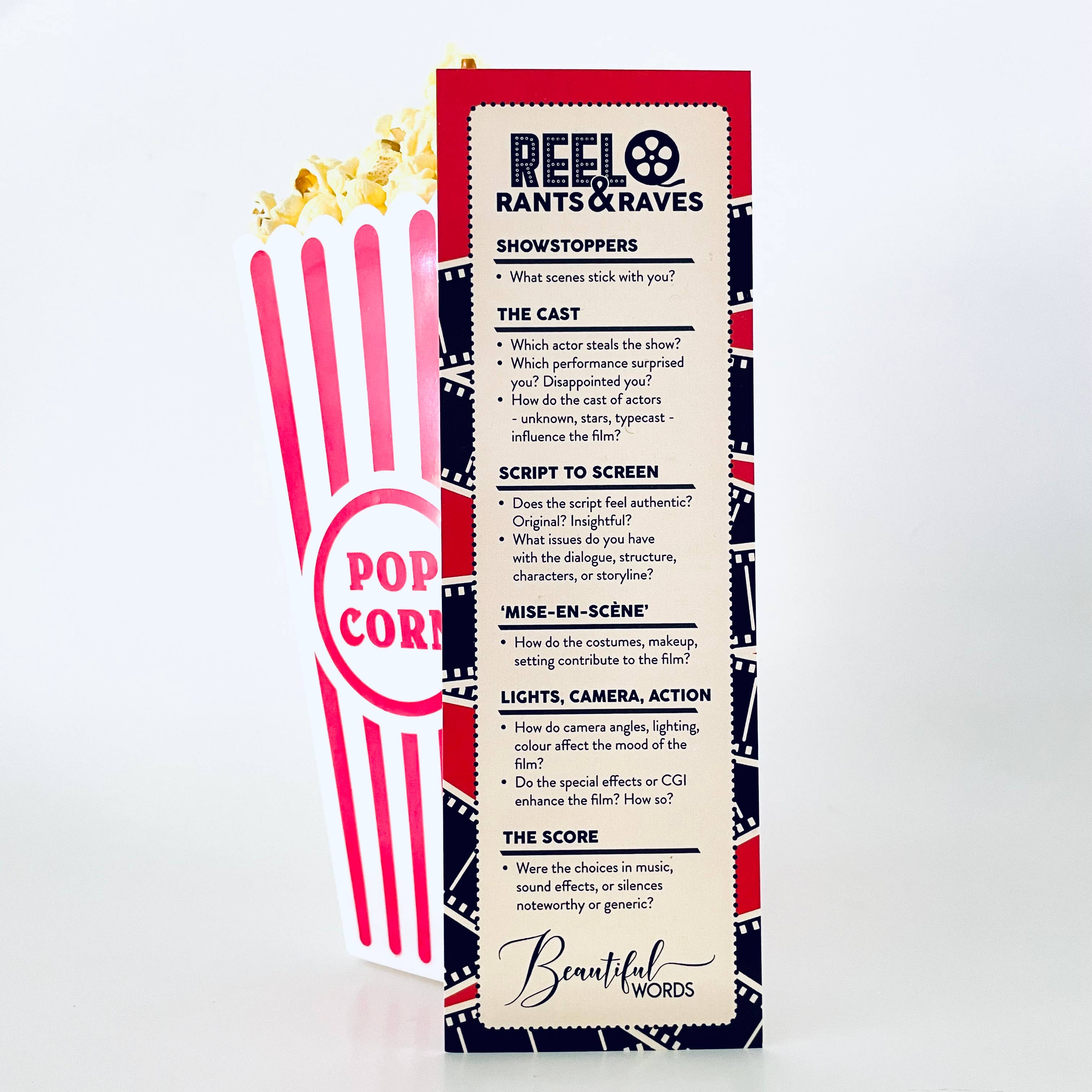 Beautiful Words - Wholesale Bookmark - Reel Rants & Raves Bookmark3