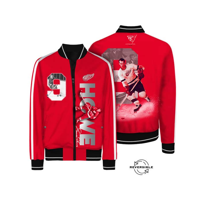 Gordie Howe Reversible Bomber Jacket for wholesale by FE
