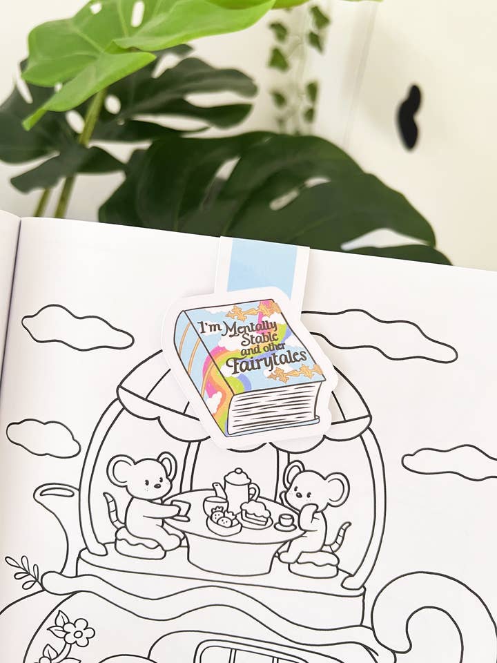I'm Mentally Stable And Other Fairytales Magnetic Bookmark for wholesale by Melting Hearts Co