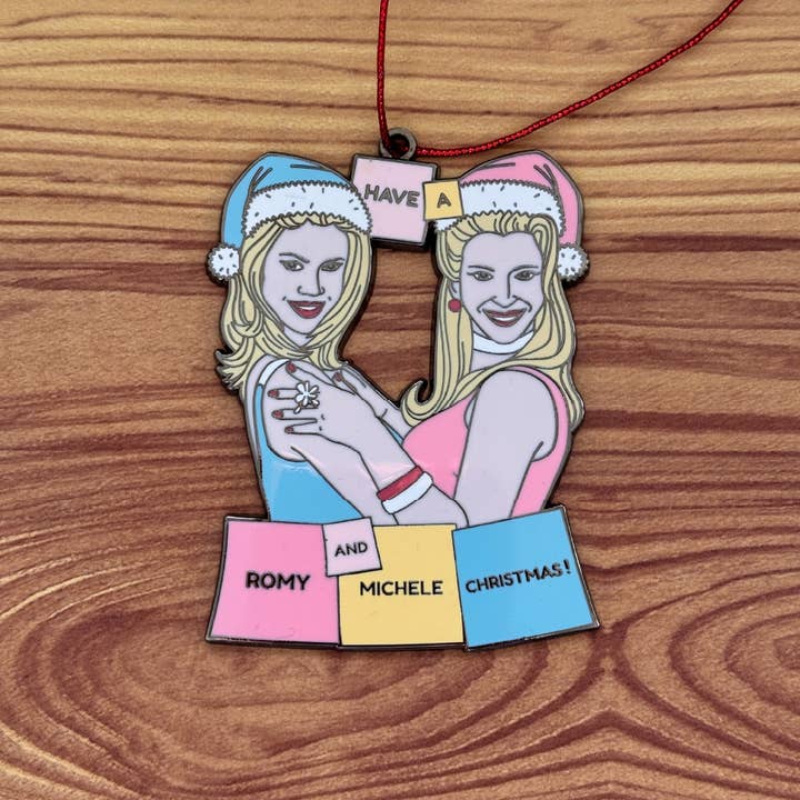 twistedEGOS llc - Wholesale Ornament - Have A Romy & Michele Christmas Ornament3