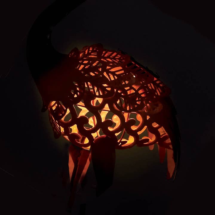 Zingz Home - Wholesale Outdoor Ornament/Decor - Standing Tall Solar Flamingo Statue1