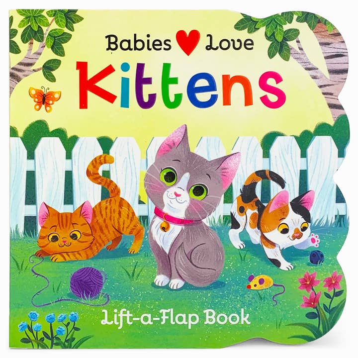 Babies Love Kittens Lift-a-Flap Board Book for wholesale by Cottage Door Press