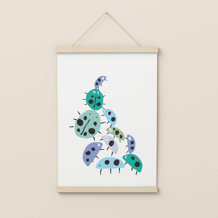 Funny Poster with Ladybugs for wholesale by Know It All Prints