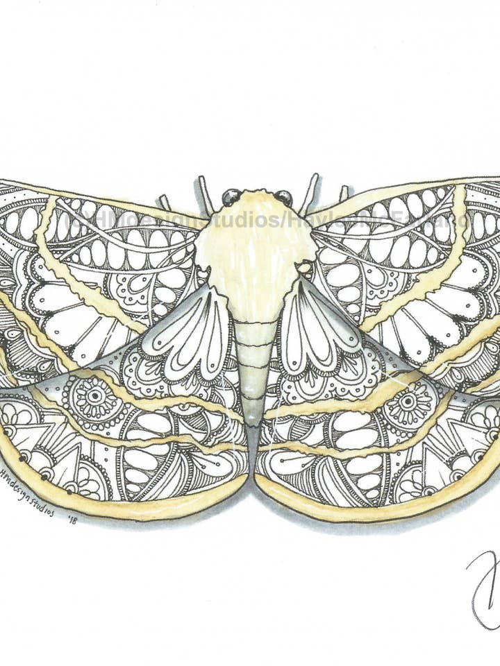 Motte #16 Kleiner Kunstdruck für den Großhandel von HMdesignStudios