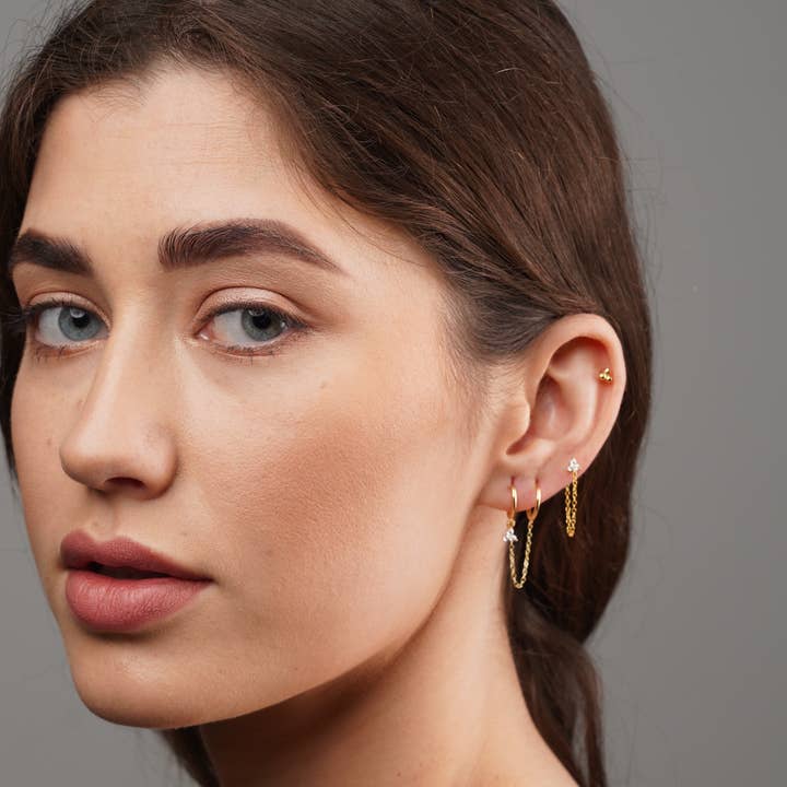 Diat - Wholesale Hoop Earrings - Tiny Piercing Hoops