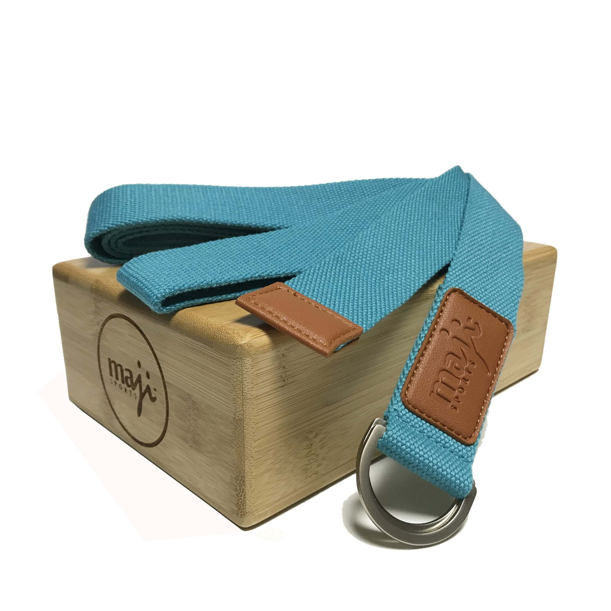 JupiterGear - Wholesale Yoga Strap/Band - Maji Sports Bamboo Yoga Block & Strap Combo1
