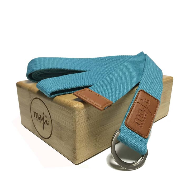 JupiterGear - Wholesale Yoga Strap/Band - Maji Sports Bamboo Yoga Block & Strap Combo1