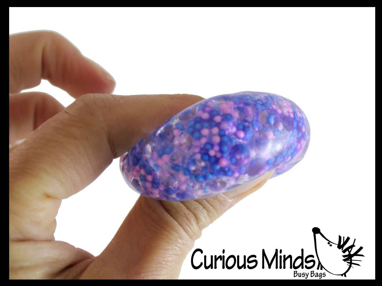 Curious Minds Toys - Wholesale Stress Relief Ball/Dough - 1 Pack of 3 Stress Balls -Small Amazing 1.5" Confetti Bead4