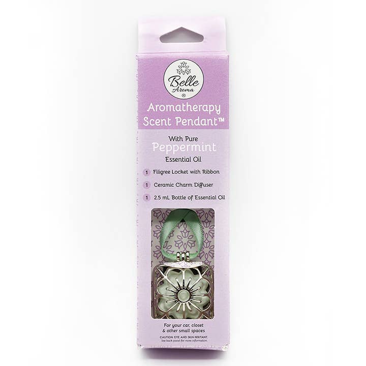 Scent Pendant™ with Peppermint Essential Oil for wholesale by Belle Aroma®