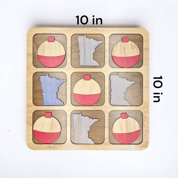 Woodsy Creative Co. - Wholesale Board Game - Wooden Tic Tac Toe Game3