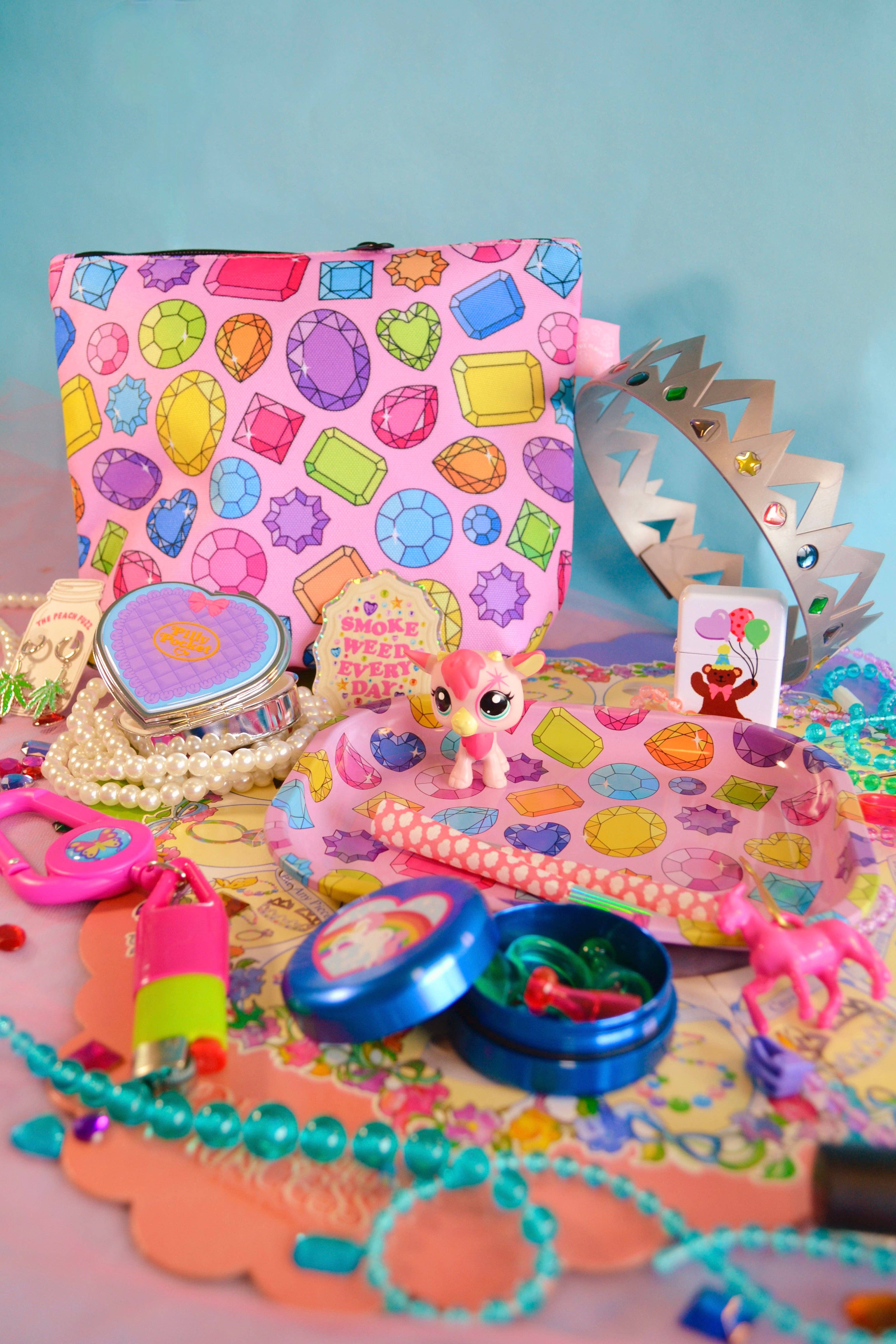 The Peach Fuzz - Wholesale Pouch - Women's - Gemstoned Smell-Proof Stash Bag6