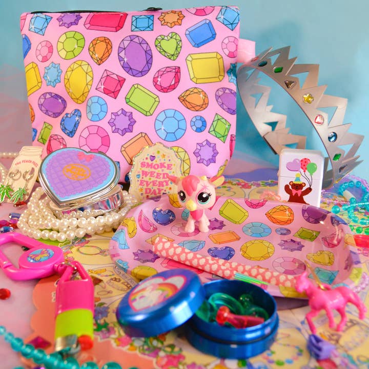 The Peach Fuzz - Wholesale Pouch - Women's - Gemstoned Smell-Proof Stash Bag6