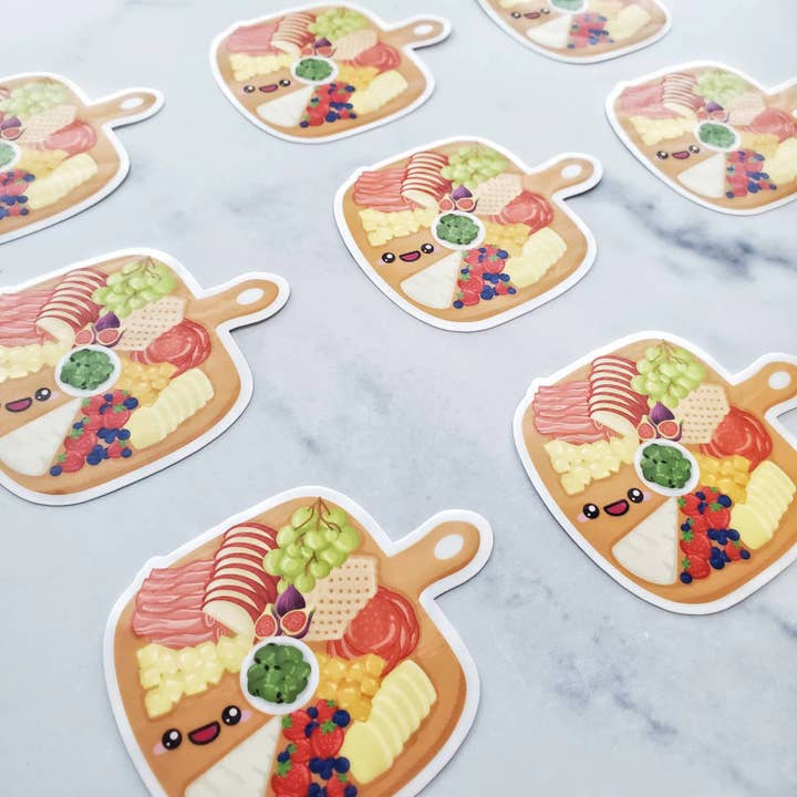 Muijistudio - Wholesale Sticker - Charcuterie Board Sticker, charcuterie lover, cheese board1