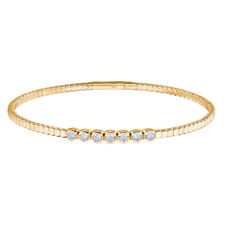 Seven Bezel Flex Bracelet for wholesale by Kelly Waters