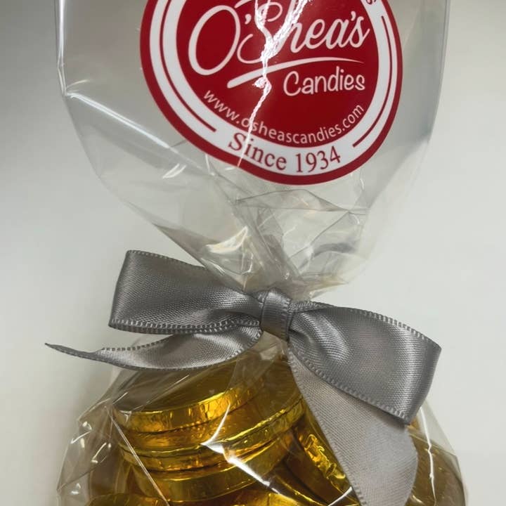 O'Shea's Candies Sweet Shop - Wholesale Chocolate - Foil O’Shea’s Milk Chocolate Gold Coins Variety 1/4# Bags 7