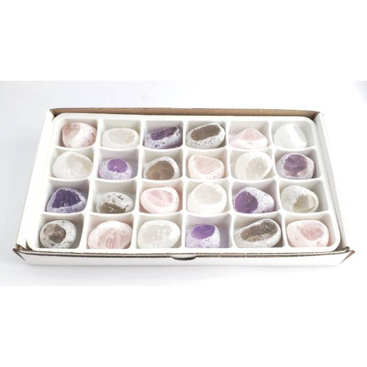 Flat/carton 24 pieces - Ema's Eggs for wholesale by Minéraux d'ailleurs