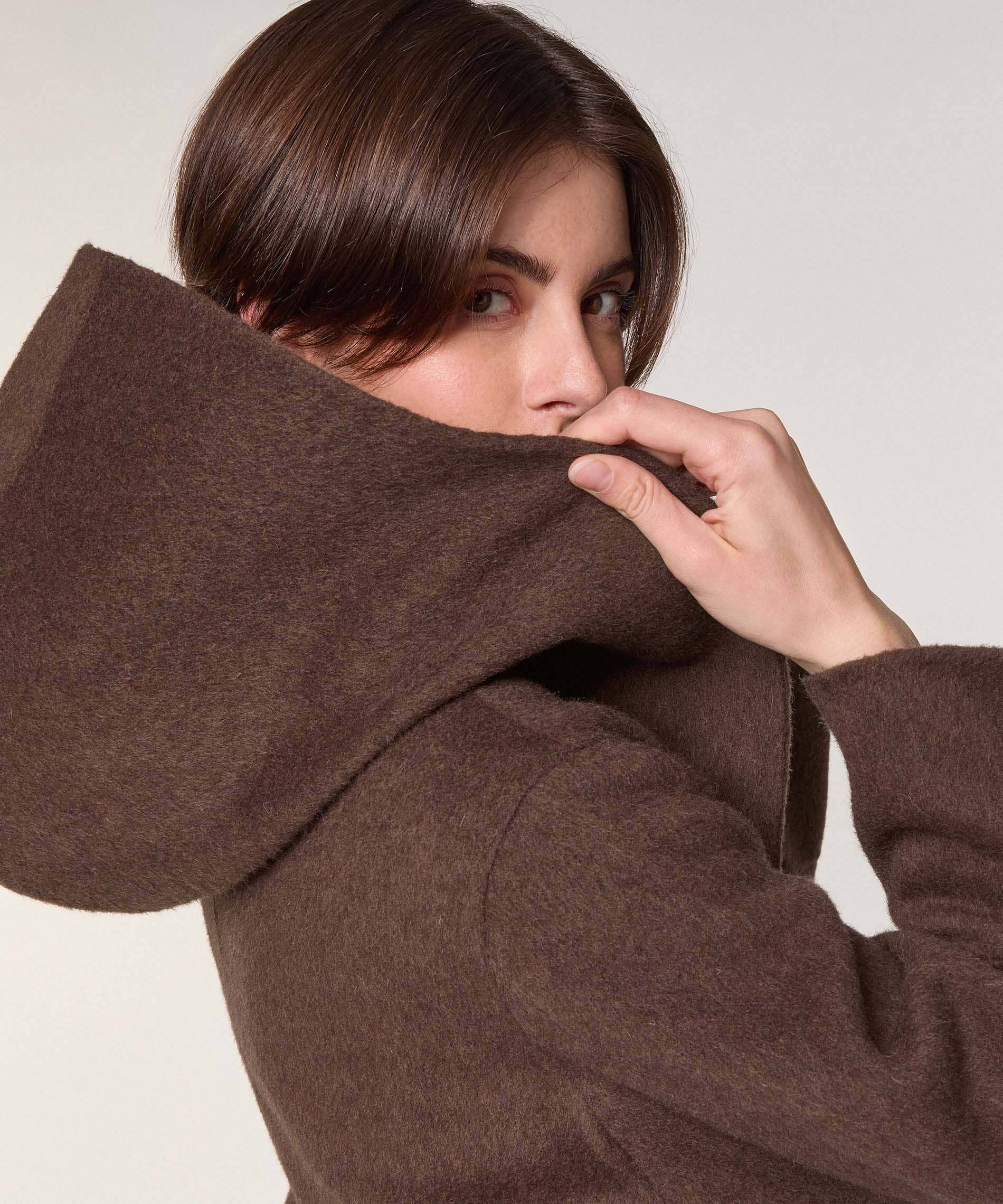 Rodier - Vendita all'ingrosso Cappotto - Donna - Cappotto con cappuccio in lana3