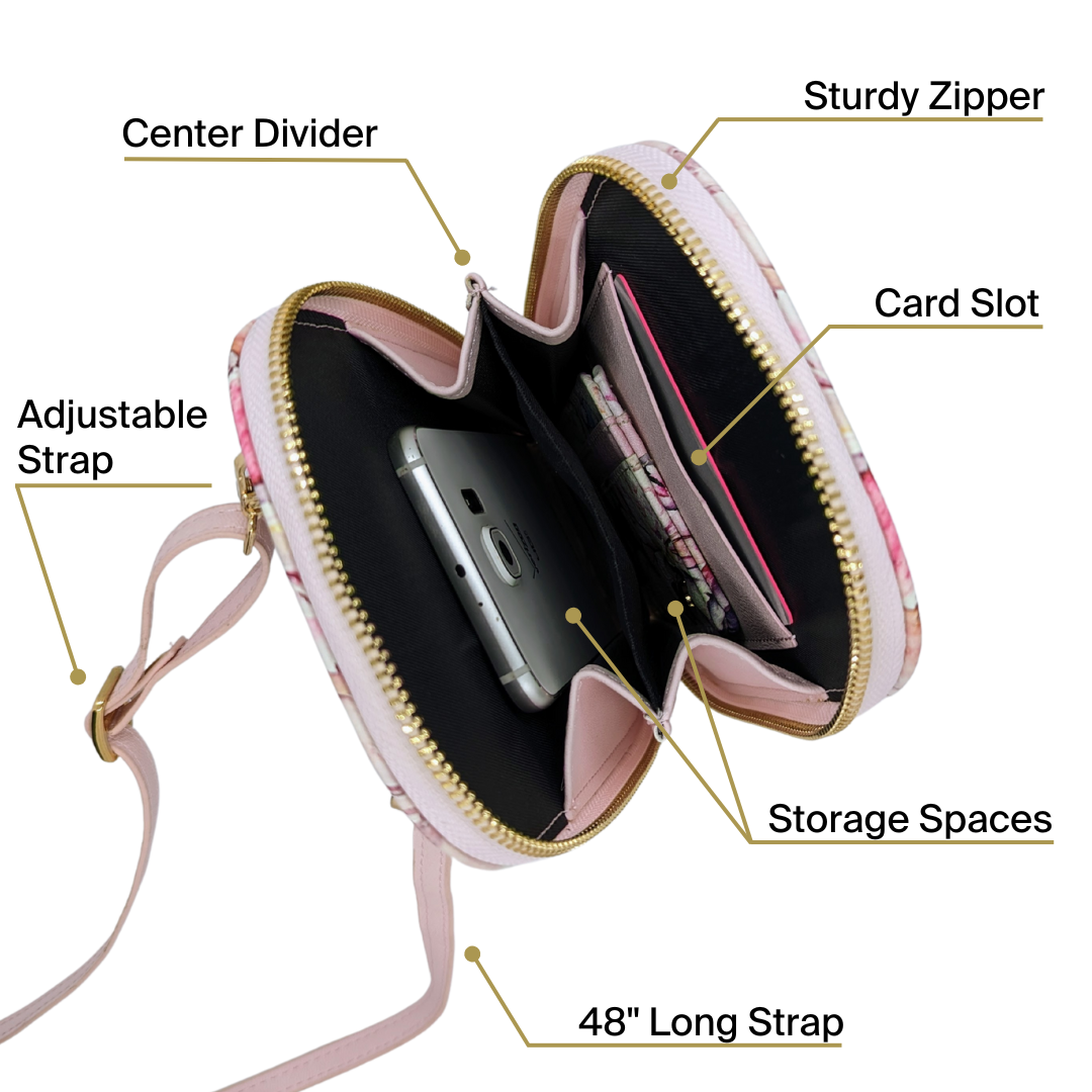 Monarque - Wholesale Crossbody Bag - Women's - Georgia O'Keeffe Petunia Crossbody5