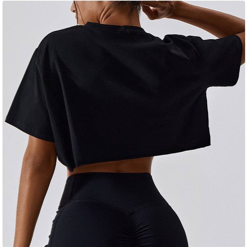 FurDecoration – wholesale Sportöverdel – Dam – Lös passform Enfärgad Athletic Tee1