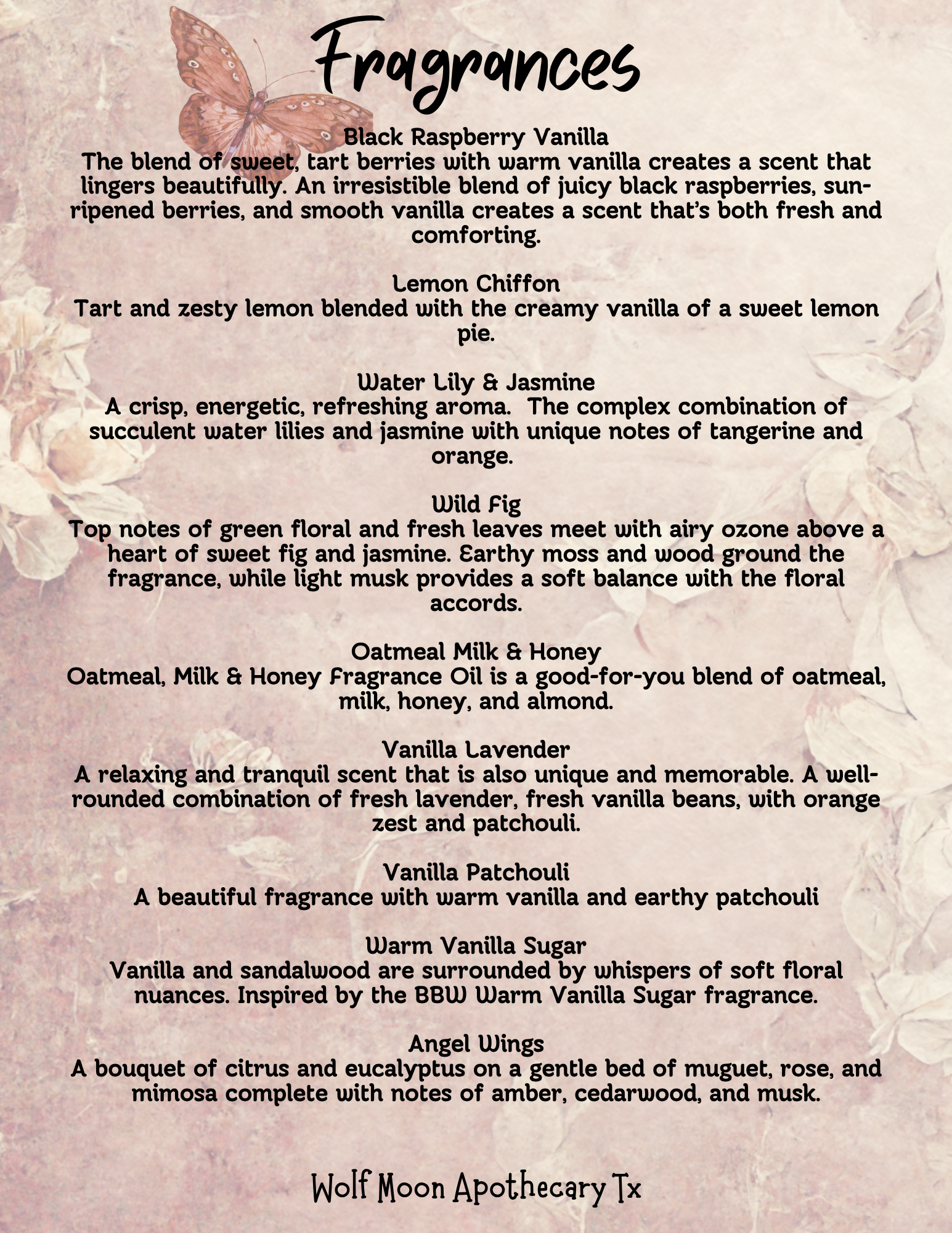 Wolf Moon Apothecary Tx - Vente Huile pour le bain/corps - Huile de Parfum, Corps & Cheveux LUXE | Mélanges de Luxe |13