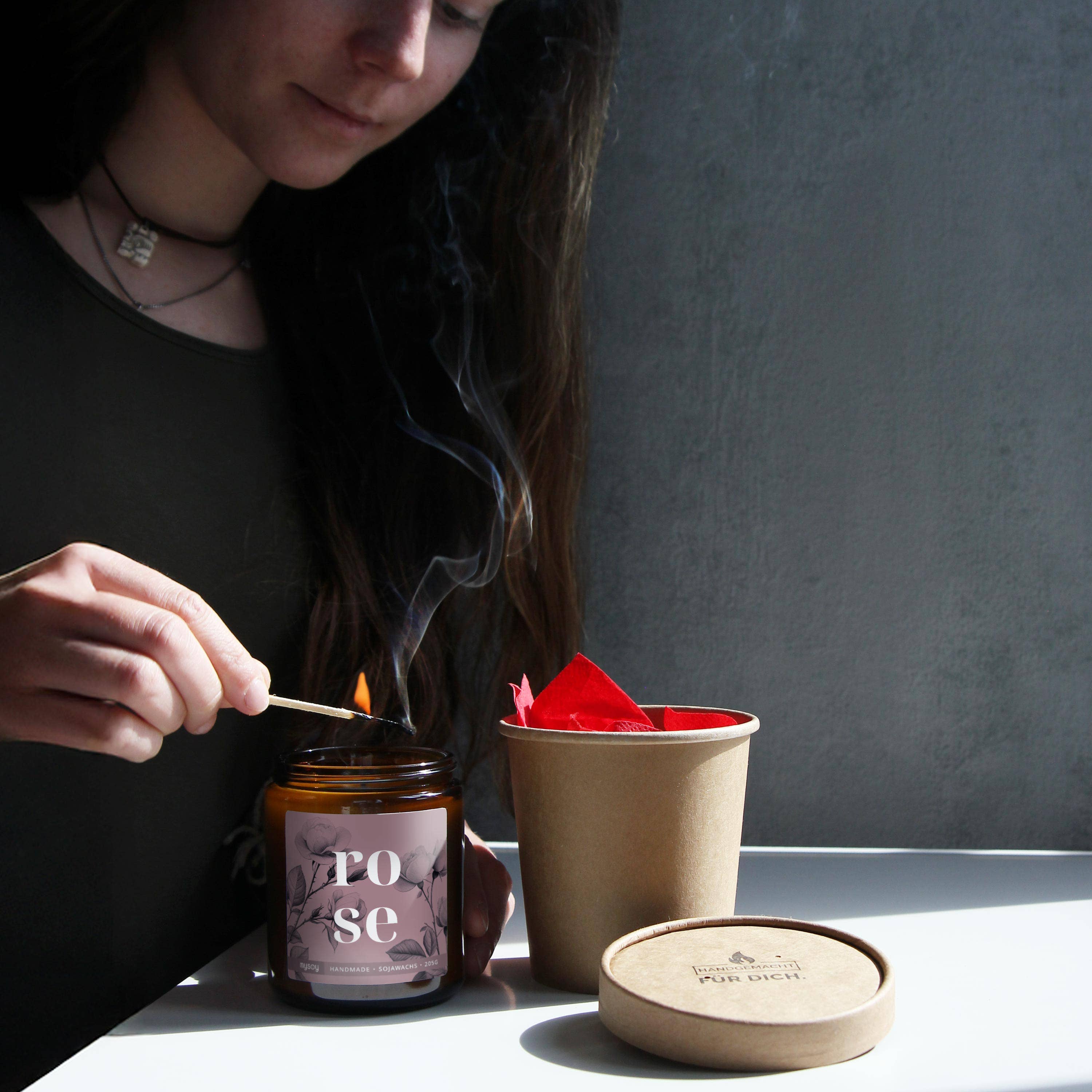 mysoy‎® Duftkerzen-Manufaktur - Vente Bougie en bocal - bougie parfumée en verre blooom | Rose3